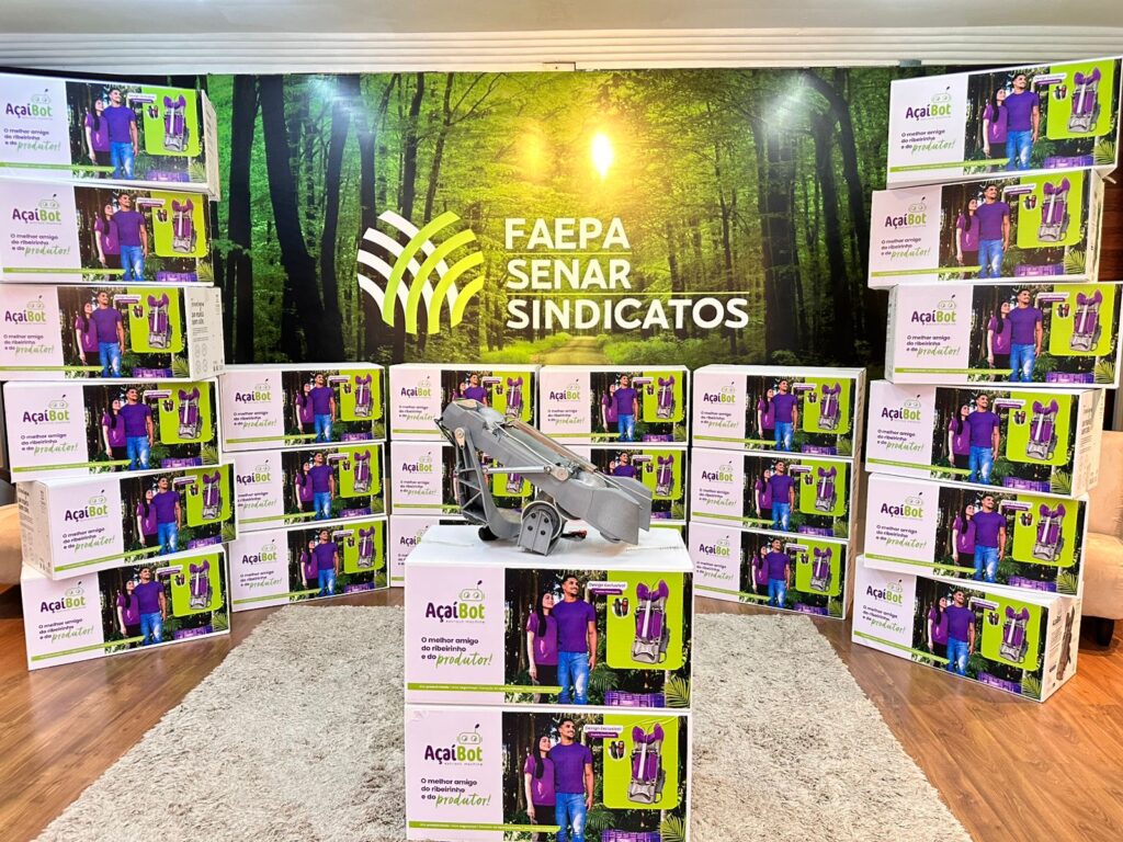 AçaíBot, robô desenvolvido pela Kaatech, destinado ao Senar para capacitação de produtores de açaí no Pará